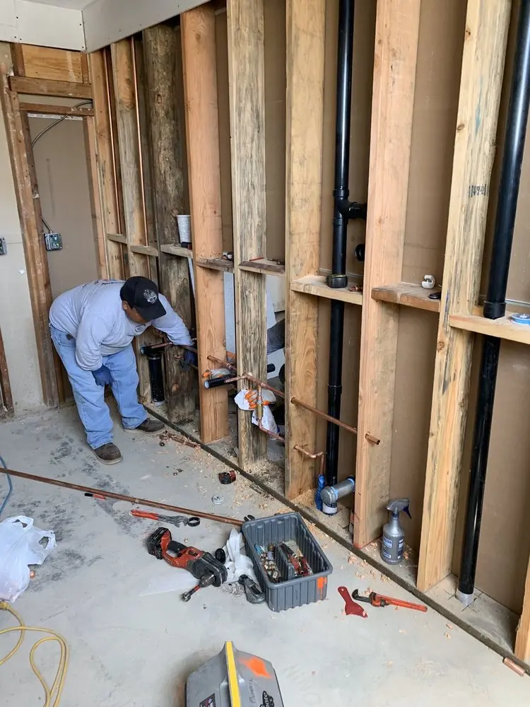 Commercial rough-in plumbing for Gas Line Repair in Baldwin Place